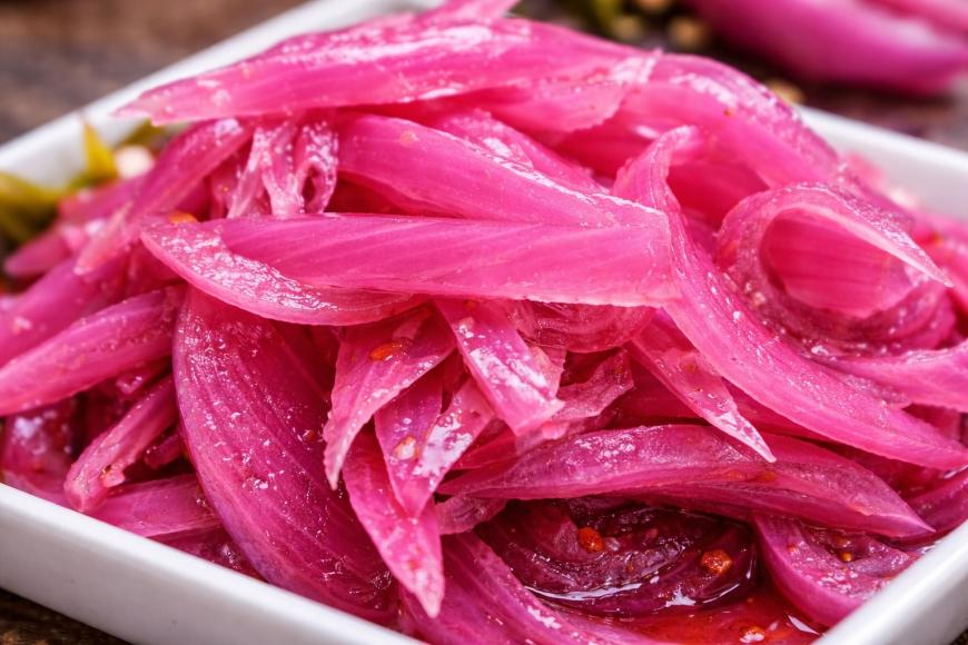 Atlanta pickled onion julienne