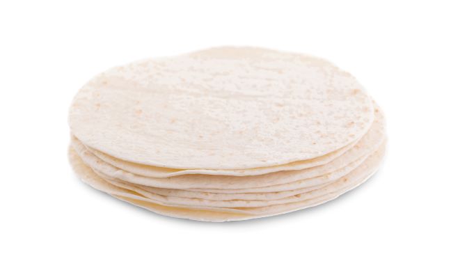 Tortilla Trigo 30 cm 6 paq. x 18 uds = 108. Congelada.