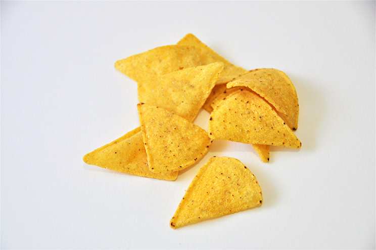Nachos fritos triangulares Natural 1/6 500g