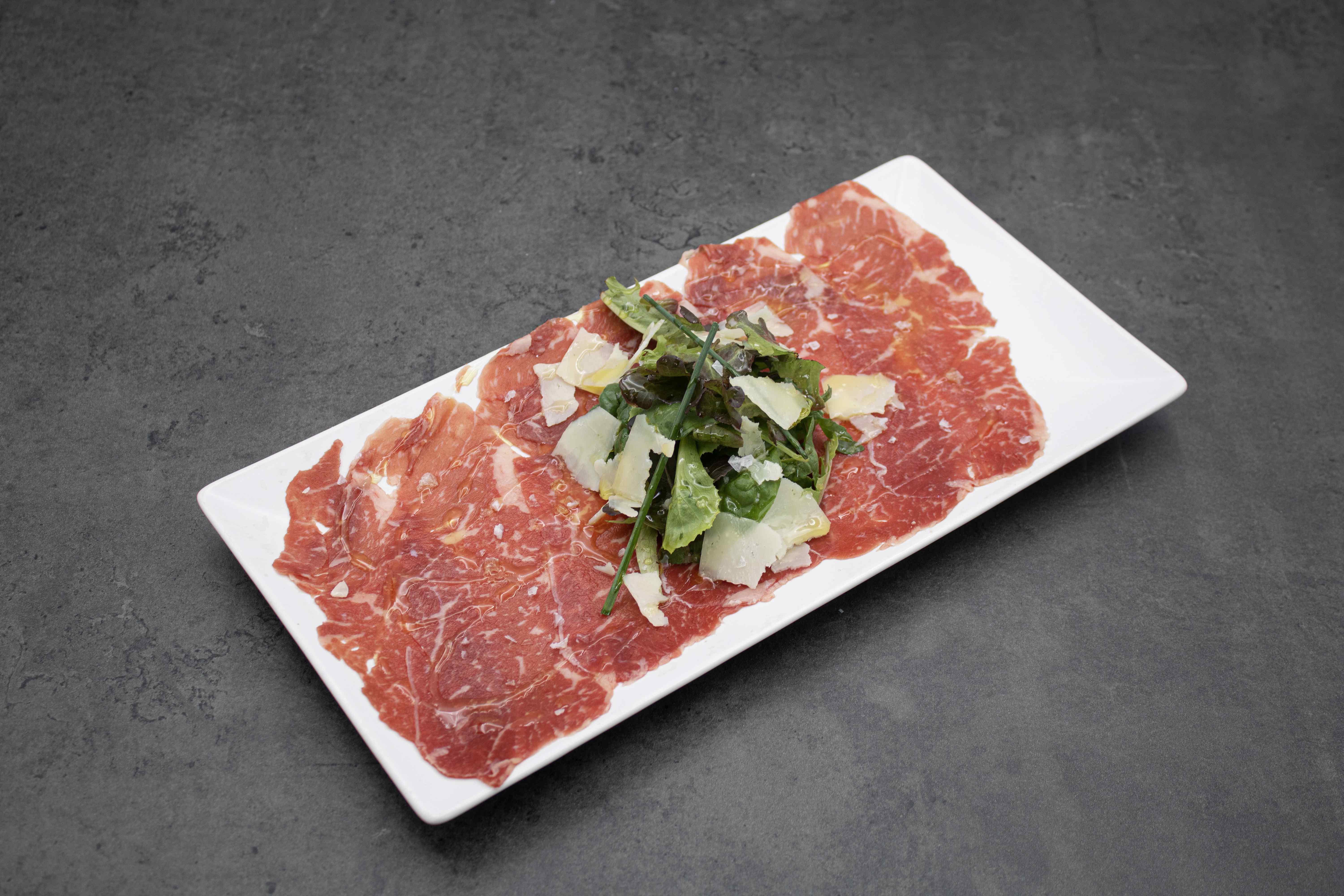 Carpaccio di braciola di maiale stagionata - 60 g.