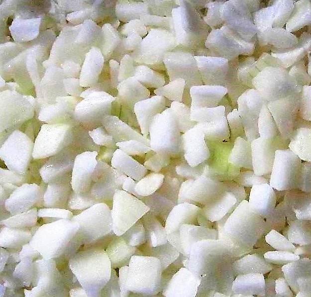 Cebola em Cubos Crua 6 x 6mm