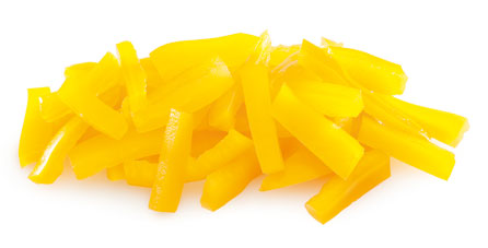 Pimentão Amarelo em Tiras 6 mm