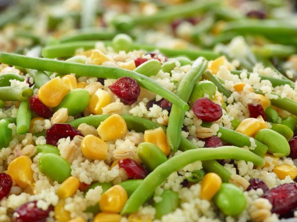 Salada de bulgur e trigo