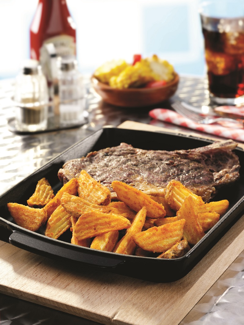 Seasoned Crinkle Wedge Potatoe W19 - 456