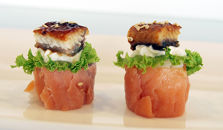 Salmão Fumado em Pedaços