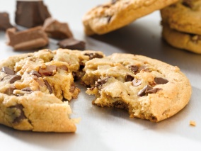 Cookies Baunilha com Choco-Chip -50 gr. Higienizada.