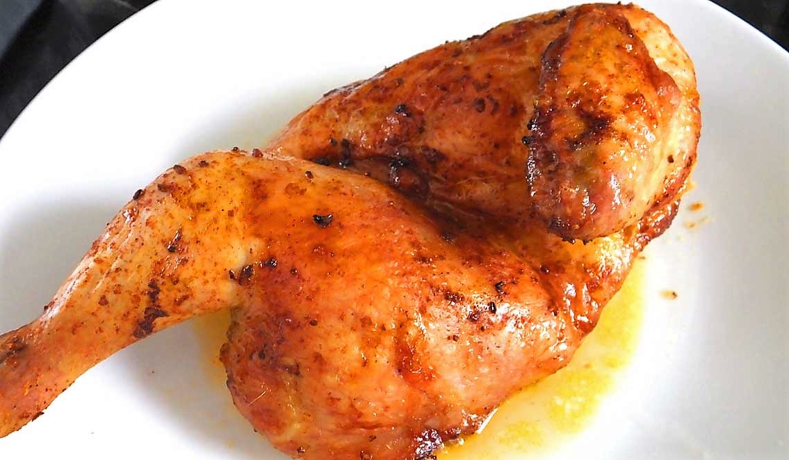 Meio frango assado