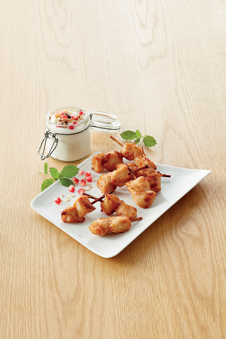 Mini Brochette di petto di pollo finite (12gr./unità)