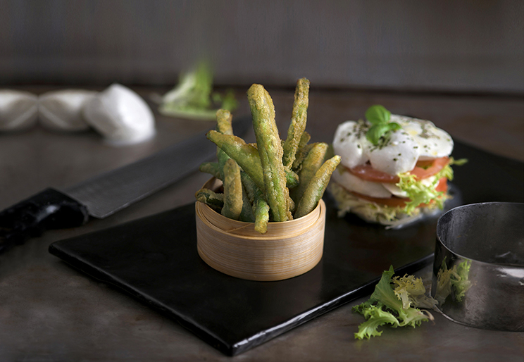 Fagiolini in tempura. Da cuocere al forno