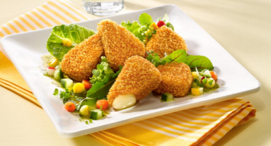 Queso Brie en porciones empanados - 19-29gr