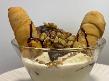 Tequeños recheados com creme de avelã e chocolate (40 g)