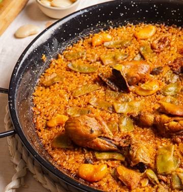 Paella Valenciana - 2 porções (620 g de caldo 310 g de arroz)