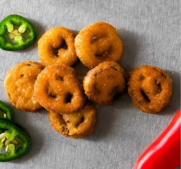 Jalapeño Verde y Rojo en Rodajas Rebozado prefrito