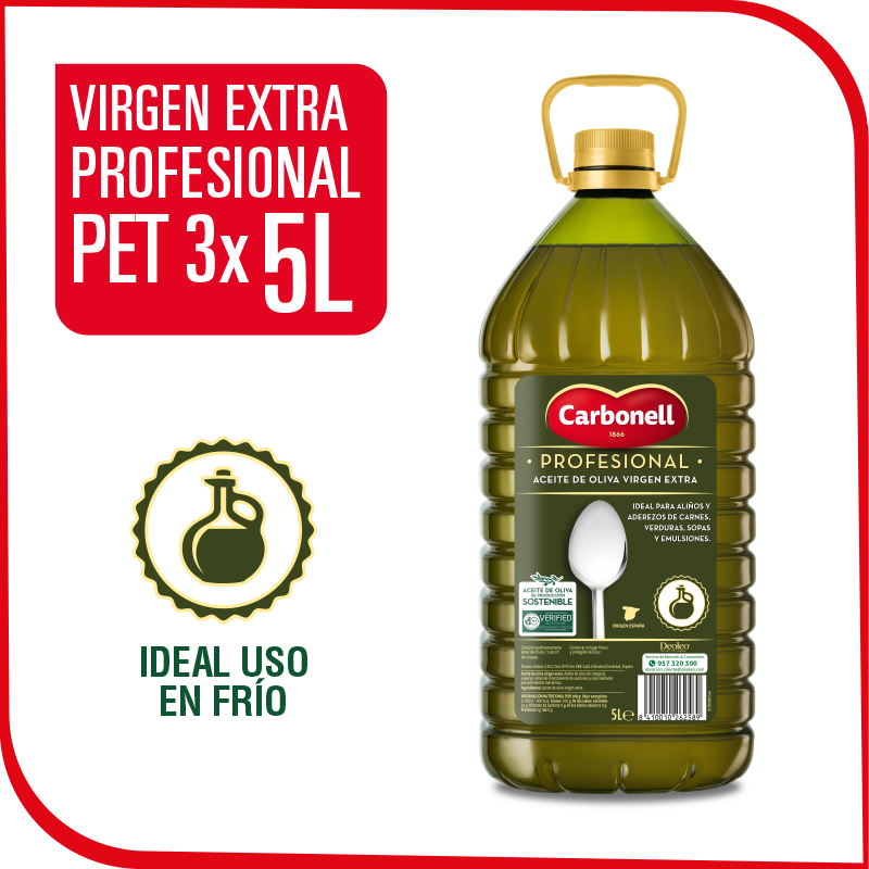 Olio extravergine di oliva CARBONELL 5L