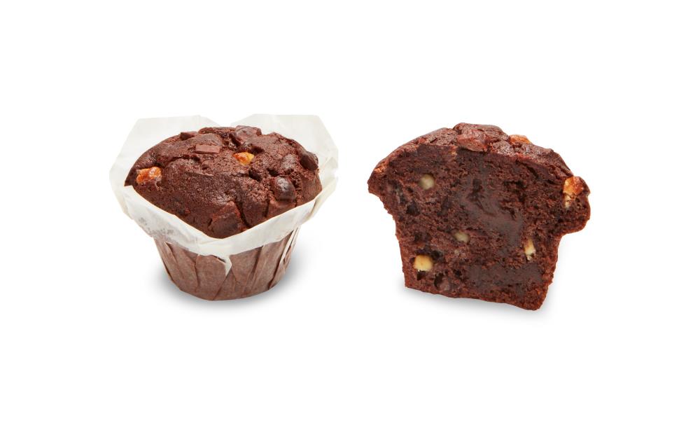 Triple Chocolate filled Chocolate Choc- Chip Tulip Muffins- 133 gr. Film.ienizada.