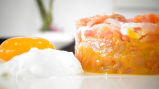 Insalata di salmone, tonno, merluzzo e marlin affumicato.