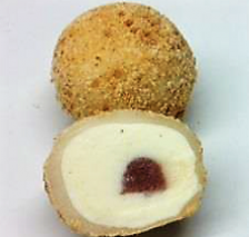 Mochi Strawberry Cheesecake - relleno de Helado