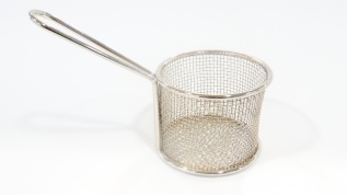 Mini Fry Basket - Round (Stainless Steel 3 1/2 diameter x 2 1/4 height)