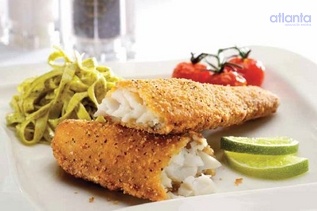 Filete de bacalao rebozado en tempura (Fish & chips)