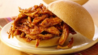 Pulled Pork shredded pork with Barbecue