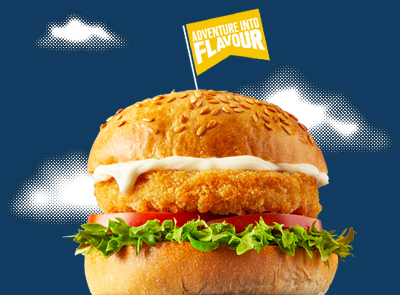 Hambúrguer panado de frango vegan - 125 g