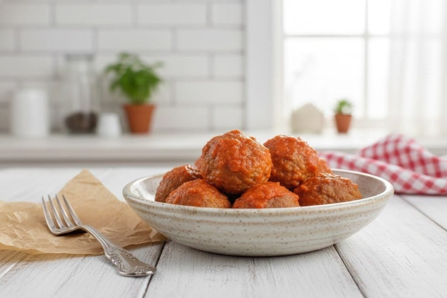 Albondigas con Tomate frito Natural