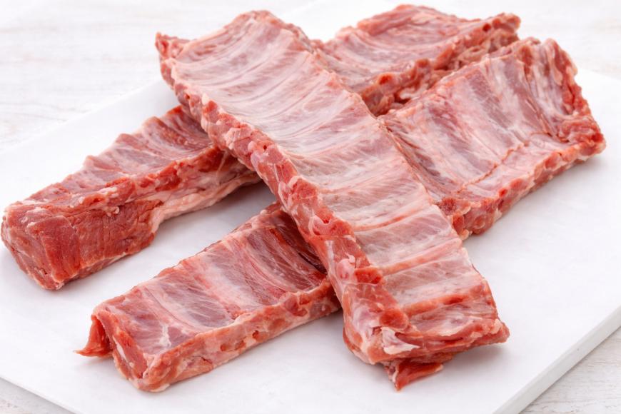 Back Ribs Costilla de cerdo cruda - 500 a 650 gr/aprox. pieza