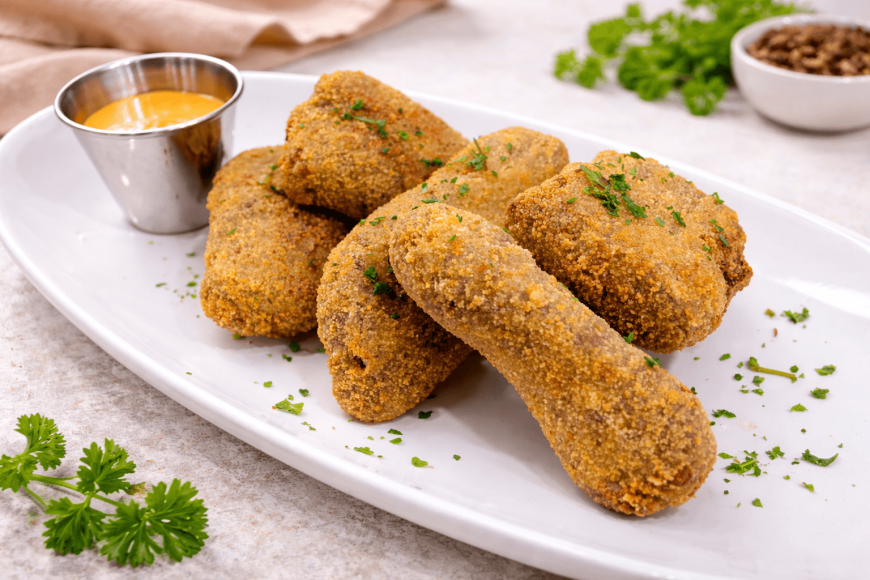 Costine impanate alla Cajun - Bastoncini di costine impanati