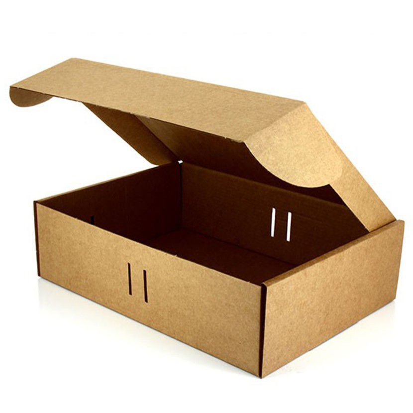 Caja de carton Kraft para Menu 27,5 x 19 X 7- Anonima - 4 divisiones
