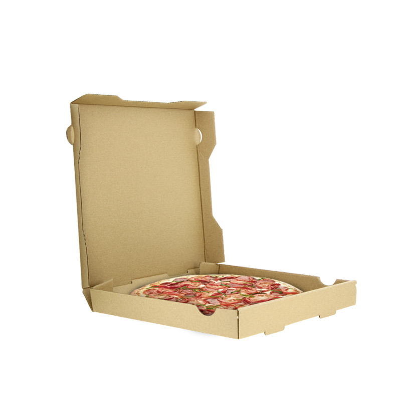 Caixas de pizza kraft pequenas (26 cm) 26x26x4cm