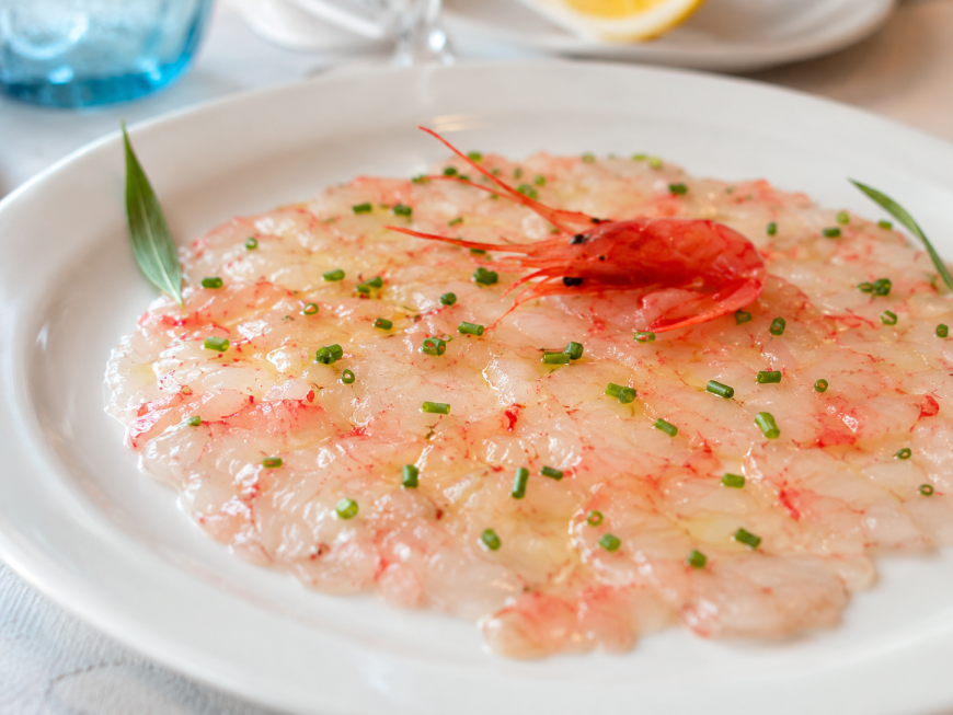 Carpaccio di gamberetti
