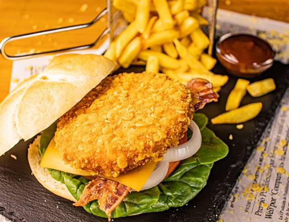 Hamburger croccante dorato - 130 g. - 11 cm