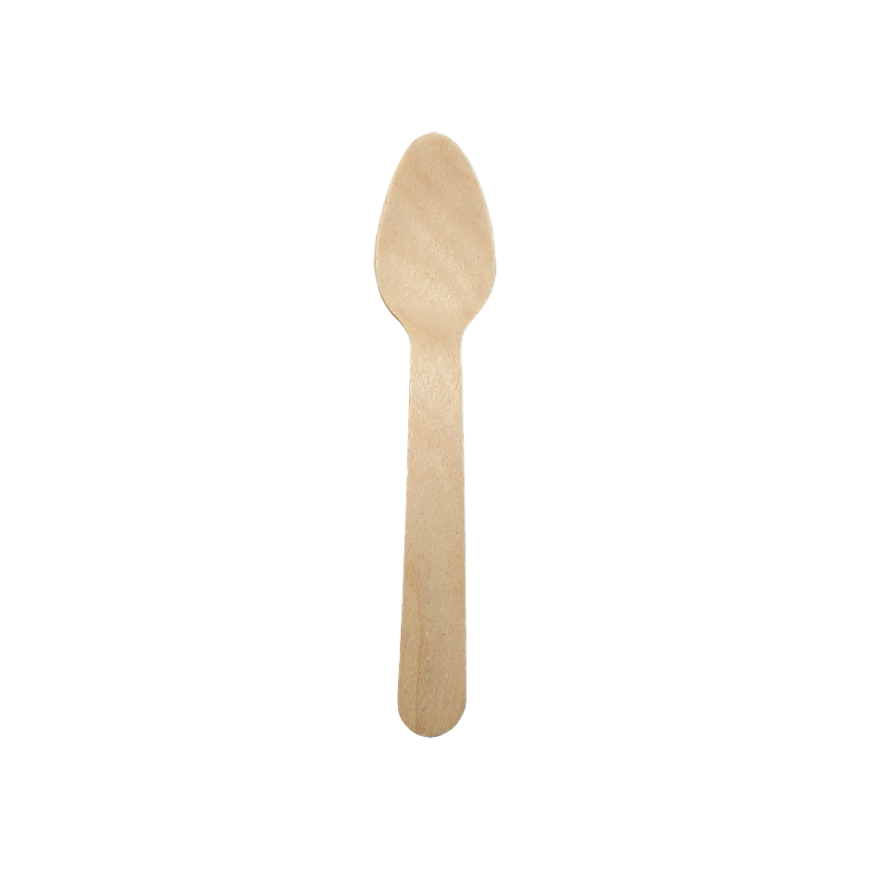 Cuchara Madera encerada Postre 125 MM