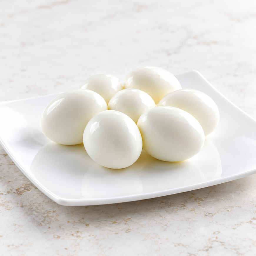 Huevos Cocidos (pelados) - 53 a 53 g - talla M