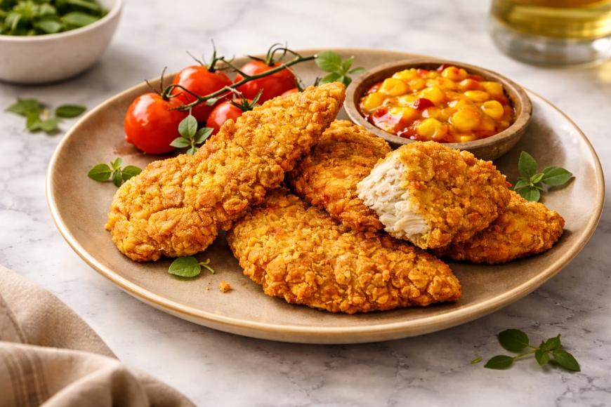 Croccanti mini-calzoni di pollo fritti del sud