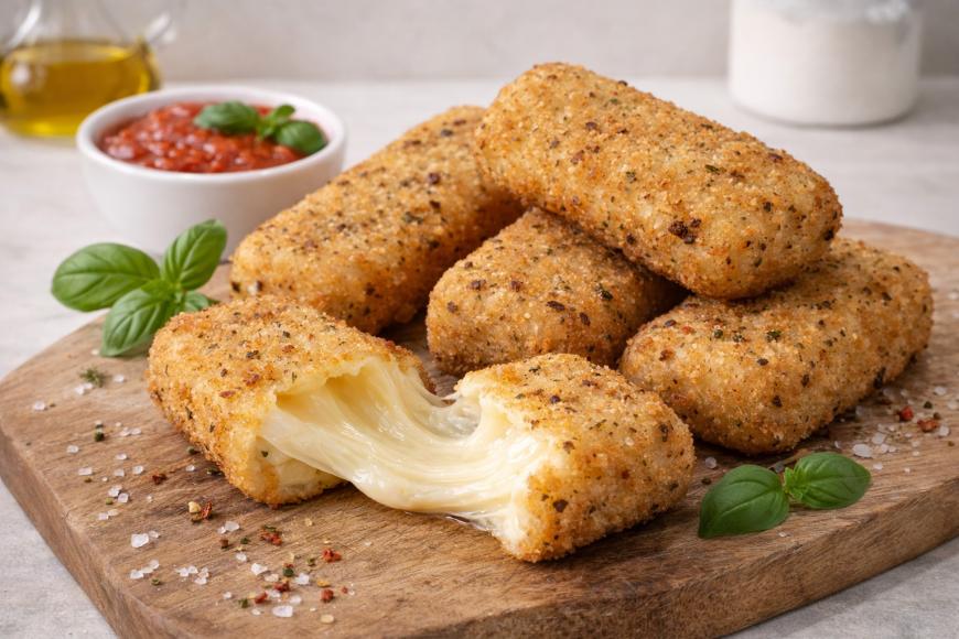 Mozzarella Lingote empanada prefrita 40 g