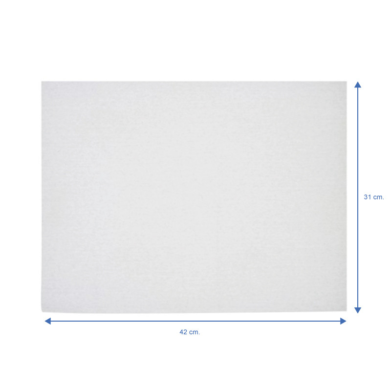 Thin waxed paper for wrapping food- 38x32 cm-anonimo