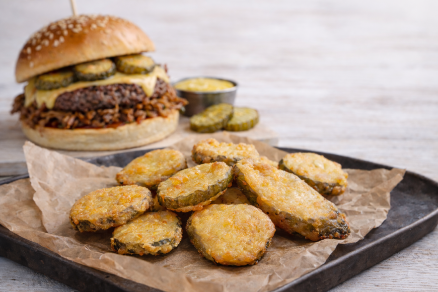 Tempura-Battered Crinkle Gherkins