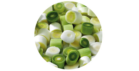 Sliced leek