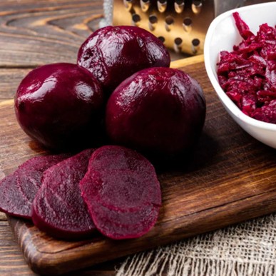 Whole steamed beetroot