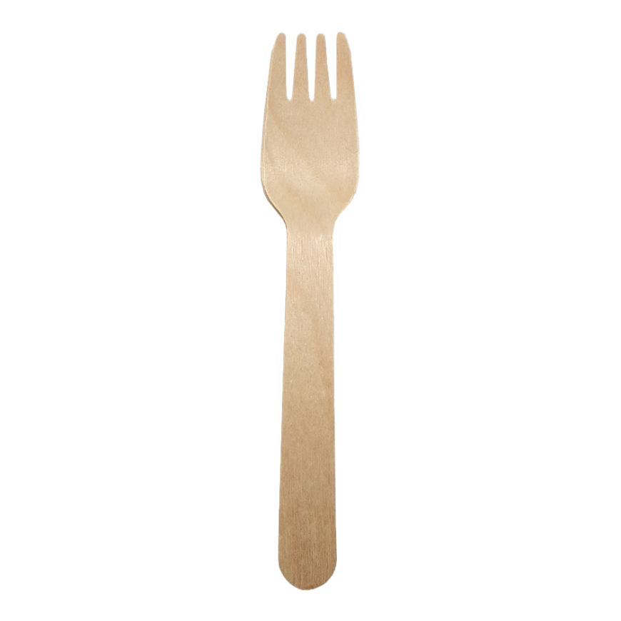 TENEDOR MADERA ENCERADA 160MM