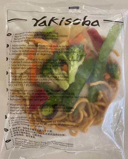 Yakisoba com legumes